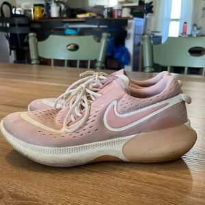 Pink & White Nike Running Shoes